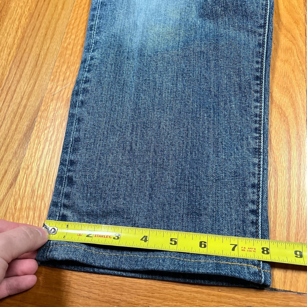 RRL Double RL Slim Narrow Jeans 42x28 (40x32 Tag) Blue Stretch Denim Hemmed - Picture 4 of 12